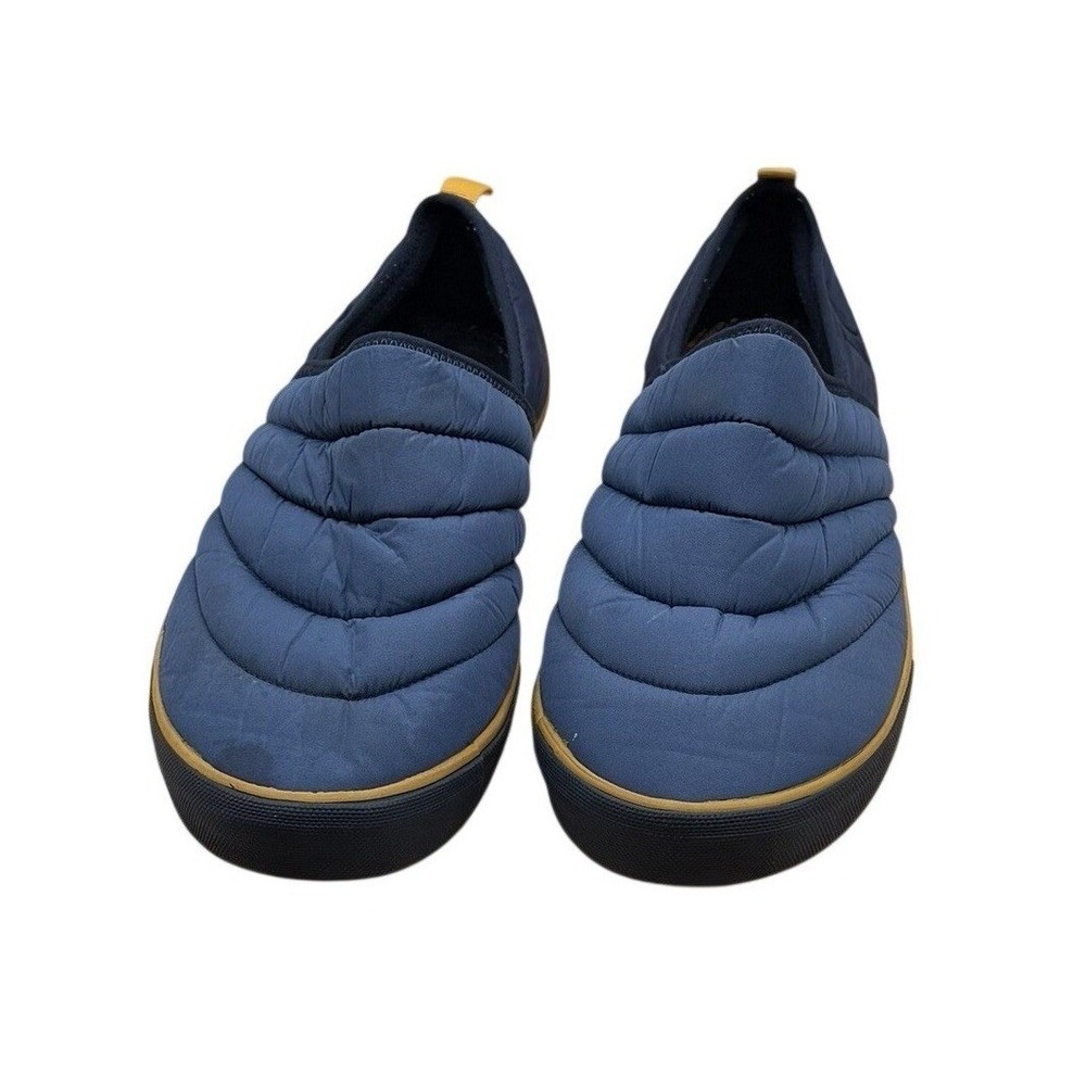 Hurley Men's Puff Chukka Slip On Shoes Blue Yellow Quilted Puffer Slippers 10M